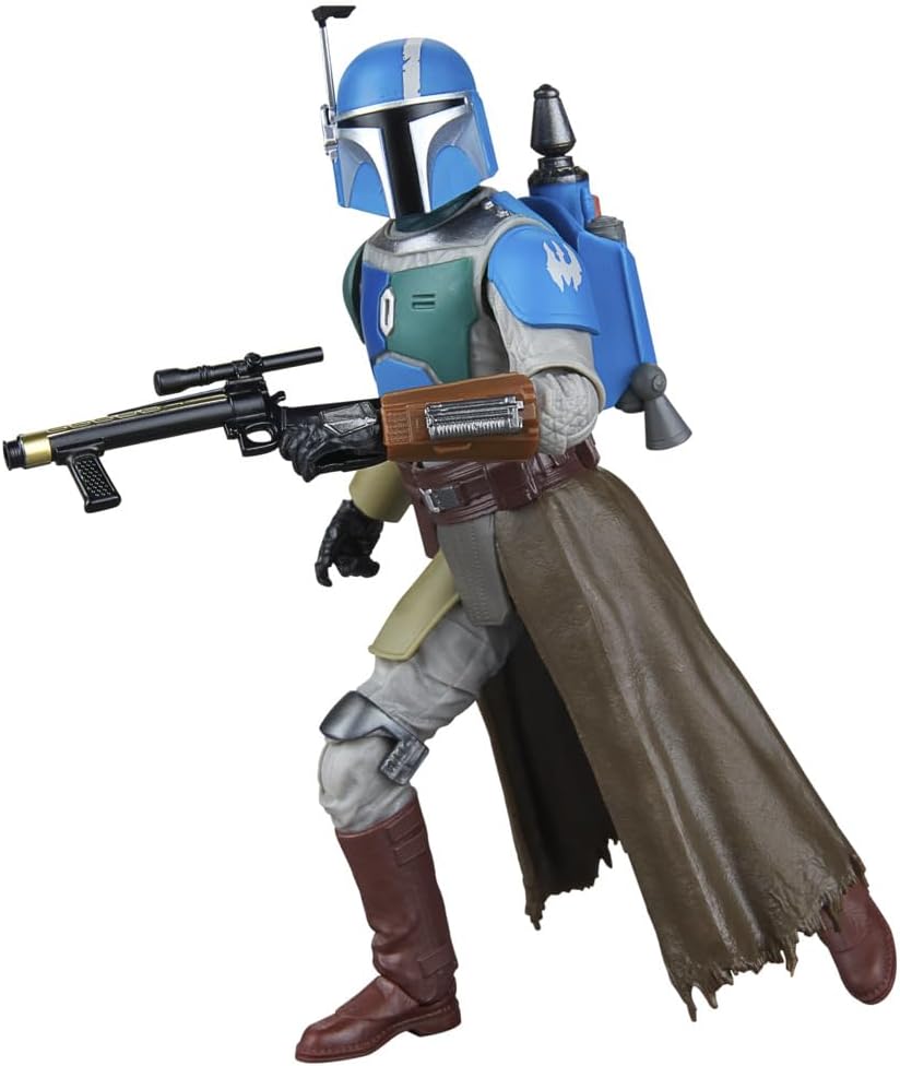 フィギュア Mandalorian Shriek-Hawk Hasbro Star Wars Black Series Disney+ 第3シーズン 6インチ 15cm 戦士 20箇所可動 ジェットパック ブラスター ヘルメット レンジファインダー アーマー ベスカー 取り外し可能 マンダロア 鳥類