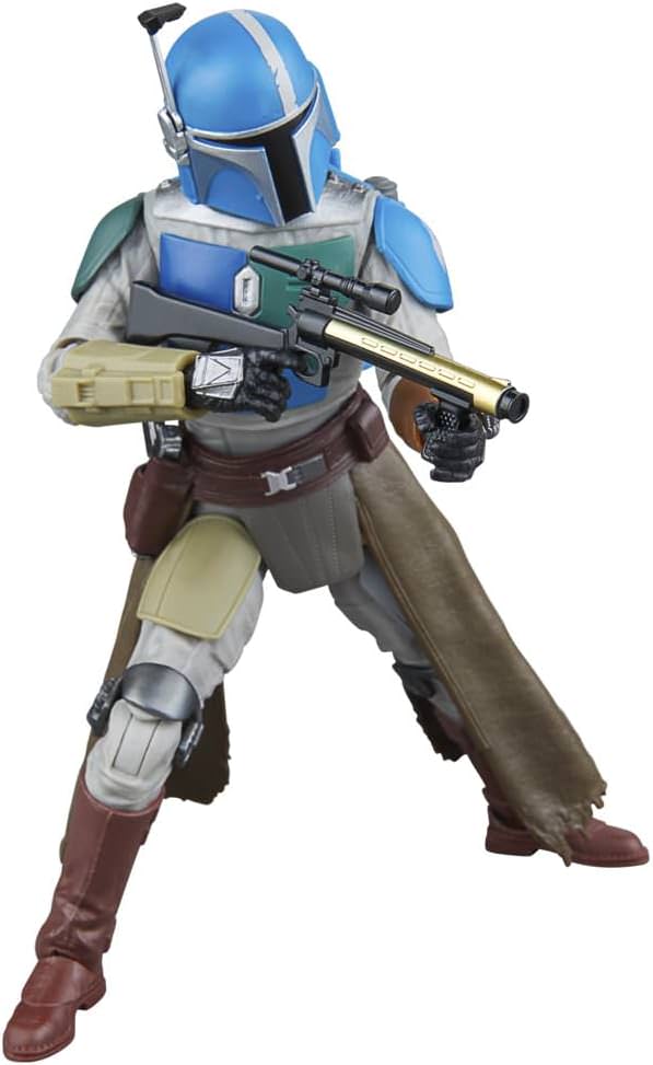 フィギュア Mandalorian Shriek-Hawk Hasbro Star Wars Black Series Disney+ 第3シーズン 6インチ 15cm 戦士 20箇所可動 ジェットパック ブラスター ヘルメット レンジファインダー アーマー ベスカー 取り外し可能 マンダロア 鳥類