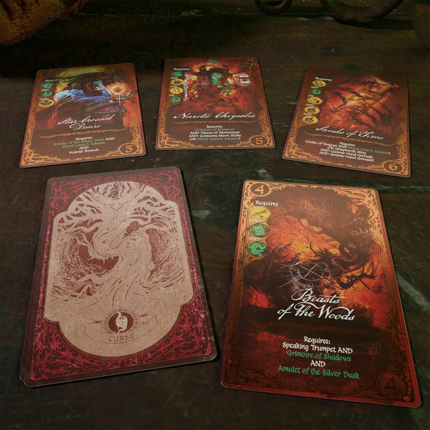カードゲーム Betrayal Deck of Lost Souls ホラーテーマ タロットインスピレーション 裏切り者 協力型 戦略的ホラー 恐怖の世界 探検家 呪い オーメン アイテムカード 豊富なゲームコンポーネント 直感的ゲームプレイ 英語版 日本語説明書なし