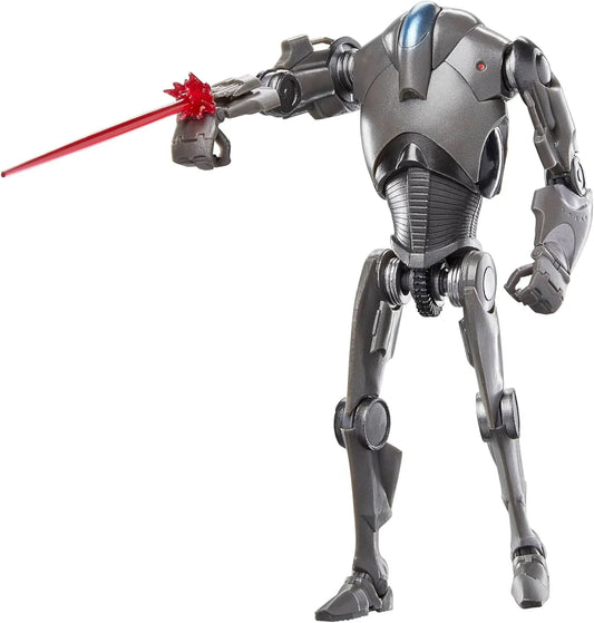 フィギュア スター・ウォーズ ザ・ブラックシリーズ AOTC スーパーバトルドロイド ハズブロ 独立星系連合製造 20か所以上可動 6インチ 高精細彩色 硬質装甲 戦闘能力強化 ジオノーシスの戦いモデル アクションフィギュア
