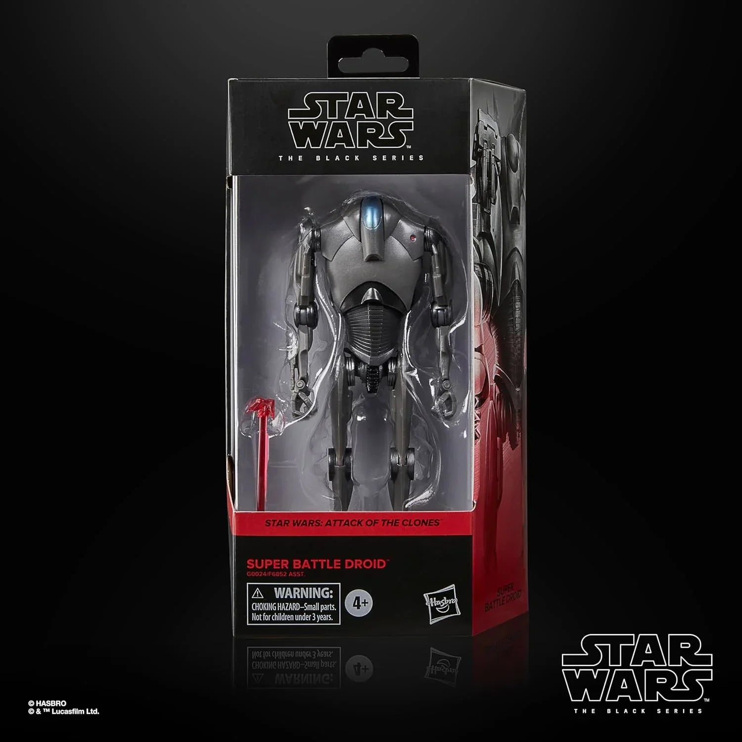 フィギュア スター・ウォーズ ザ・ブラックシリーズ AOTC スーパーバトルドロイド ハズブロ 独立星系連合製造 20か所以上可動 6インチ 高精細彩色 硬質装甲 戦闘能力強化 ジオノーシスの戦いモデル アクションフィギュア