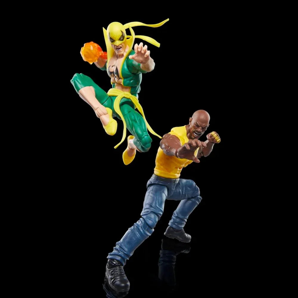 フィギュア アイアンフィスト ルークケイジ マーベルレジェンドシリーズ ヒーローズフォーハイヤー 2パック 可動20以上 アクセサリー12点付属 ウィンドウボックス仕様 Hasbro公式 6インチスケール マーベル85周年記念 コミック再現
