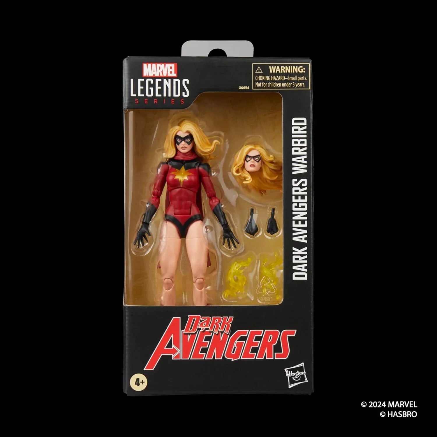 アクションフィギュア マーベルレジェンド ダーク・アベンジャーズ ウォーバード ムーンストーン カーラ・ソフェン キャロル・ダンヴァース 扮装 6インチ 20可動ポイント 交換用ヘッド交換用ハンド エネルギーエフェクトパーツ付属 並行輸入品