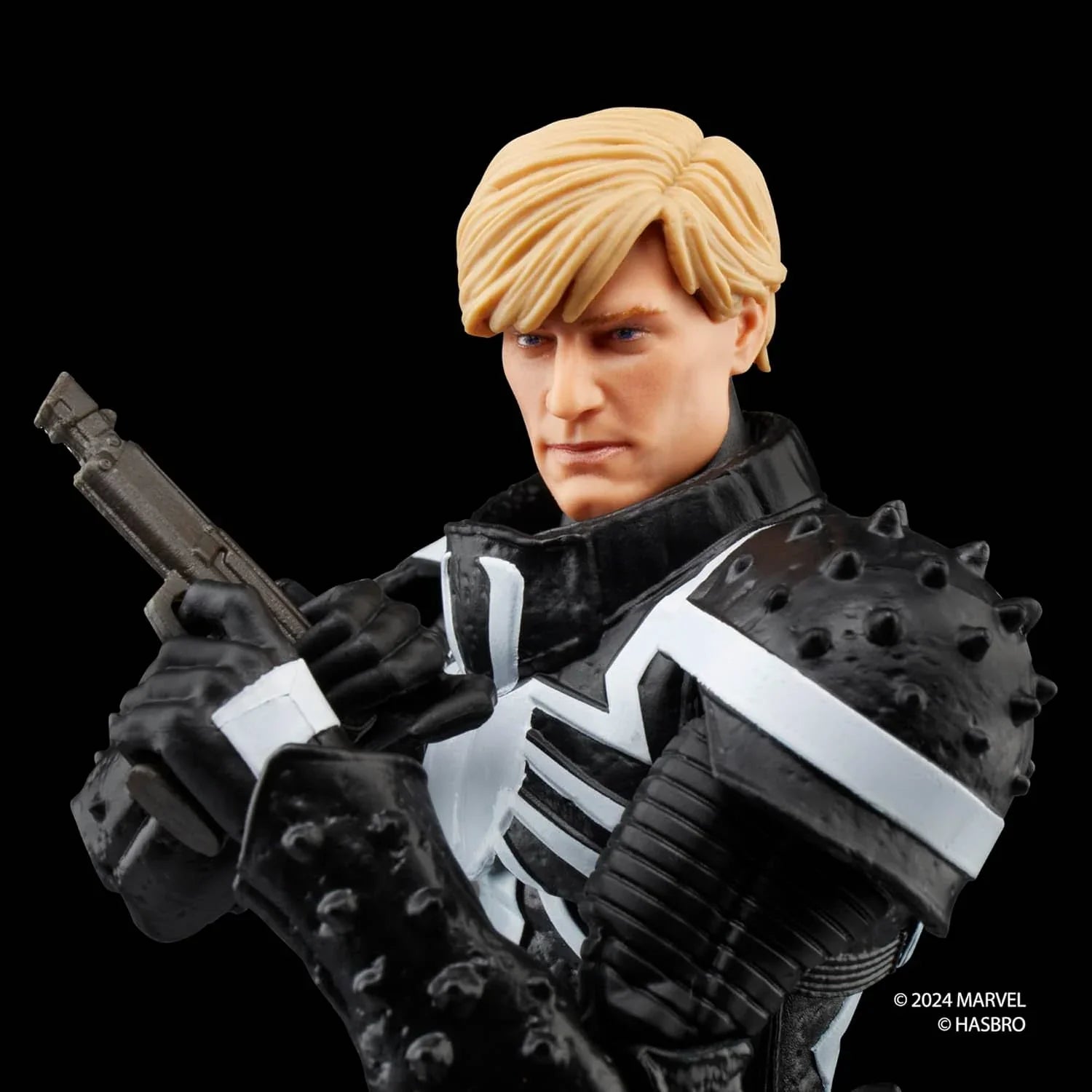 アクションフィギュア エージェント・ヴェノム フラッシュ・トンプソン マーベルレジェンドシリーズ ハスブロ製 シンビオート力操る 米軍兵士 英雄的戦士 複数関節可動 6インチ規格 レトロコレクション銃アクセサリ付属 並行輸入品