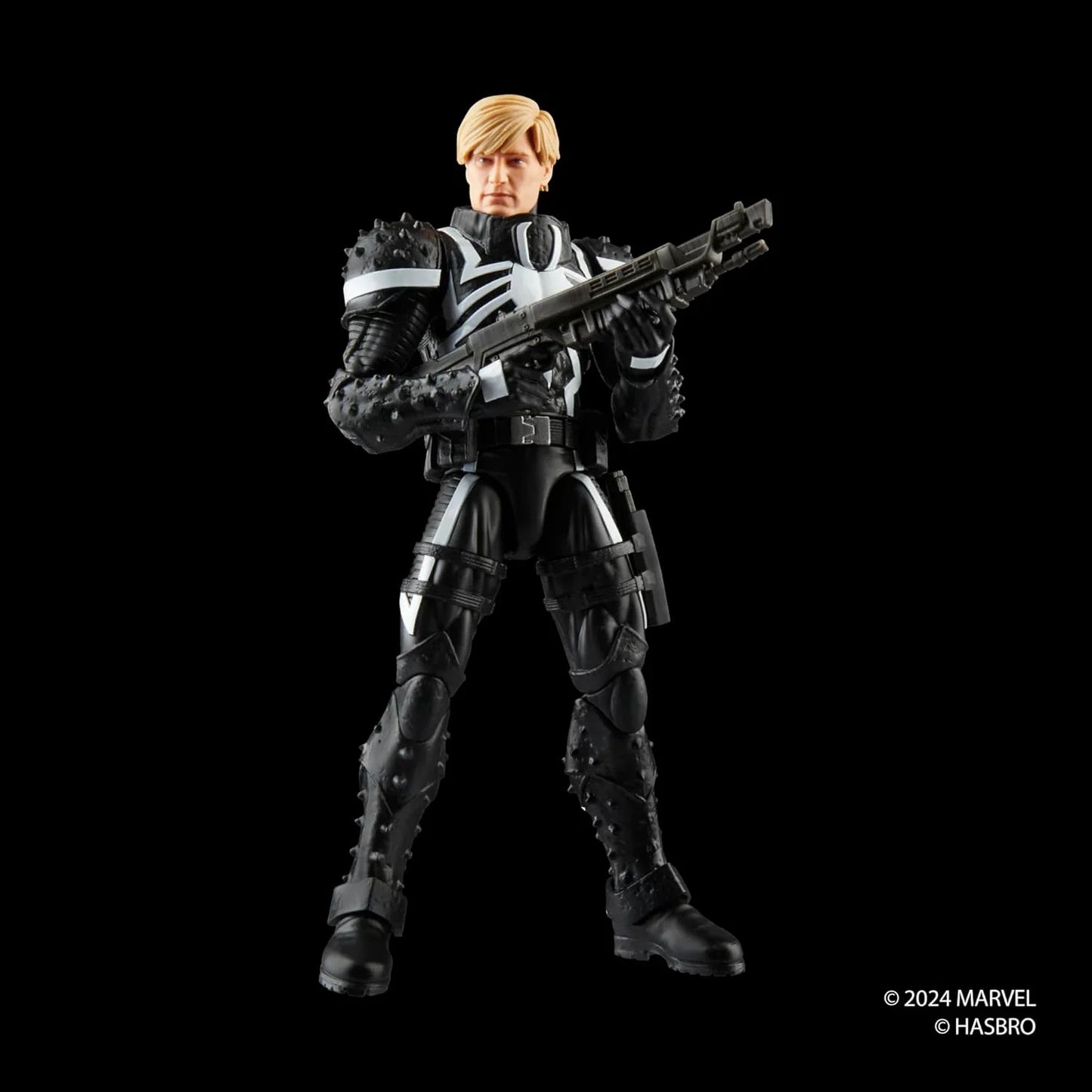 アクションフィギュア エージェント・ヴェノム フラッシュ・トンプソン マーベルレジェンドシリーズ ハスブロ製 シンビオート力操る 米軍兵士 英雄的戦士 複数関節可動 6インチ規格 レトロコレクション銃アクセサリ付属 並行輸入品