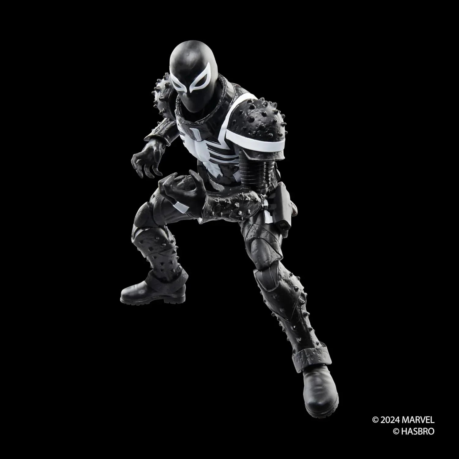 アクションフィギュア エージェント・ヴェノム フラッシュ・トンプソン マーベルレジェンドシリーズ ハスブロ製 シンビオート力操る 米軍兵士 英雄的戦士 複数関節可動 6インチ規格 レトロコレクション銃アクセサリ付属 並行輸入品