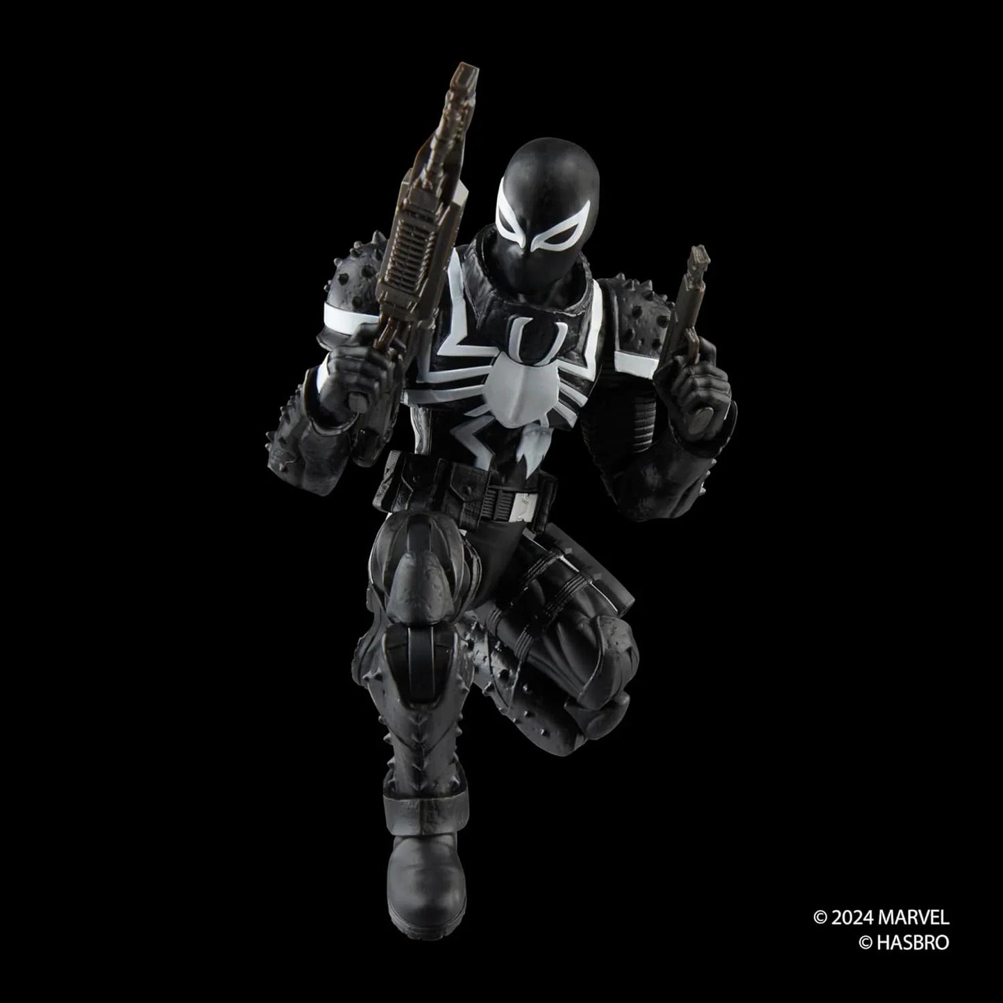 アクションフィギュア エージェント・ヴェノム フラッシュ・トンプソン マーベルレジェンドシリーズ ハスブロ製 シンビオート力操る 米軍兵士 英雄的戦士 複数関節可動 6インチ規格 レトロコレクション銃アクセサリ付属 並行輸入品