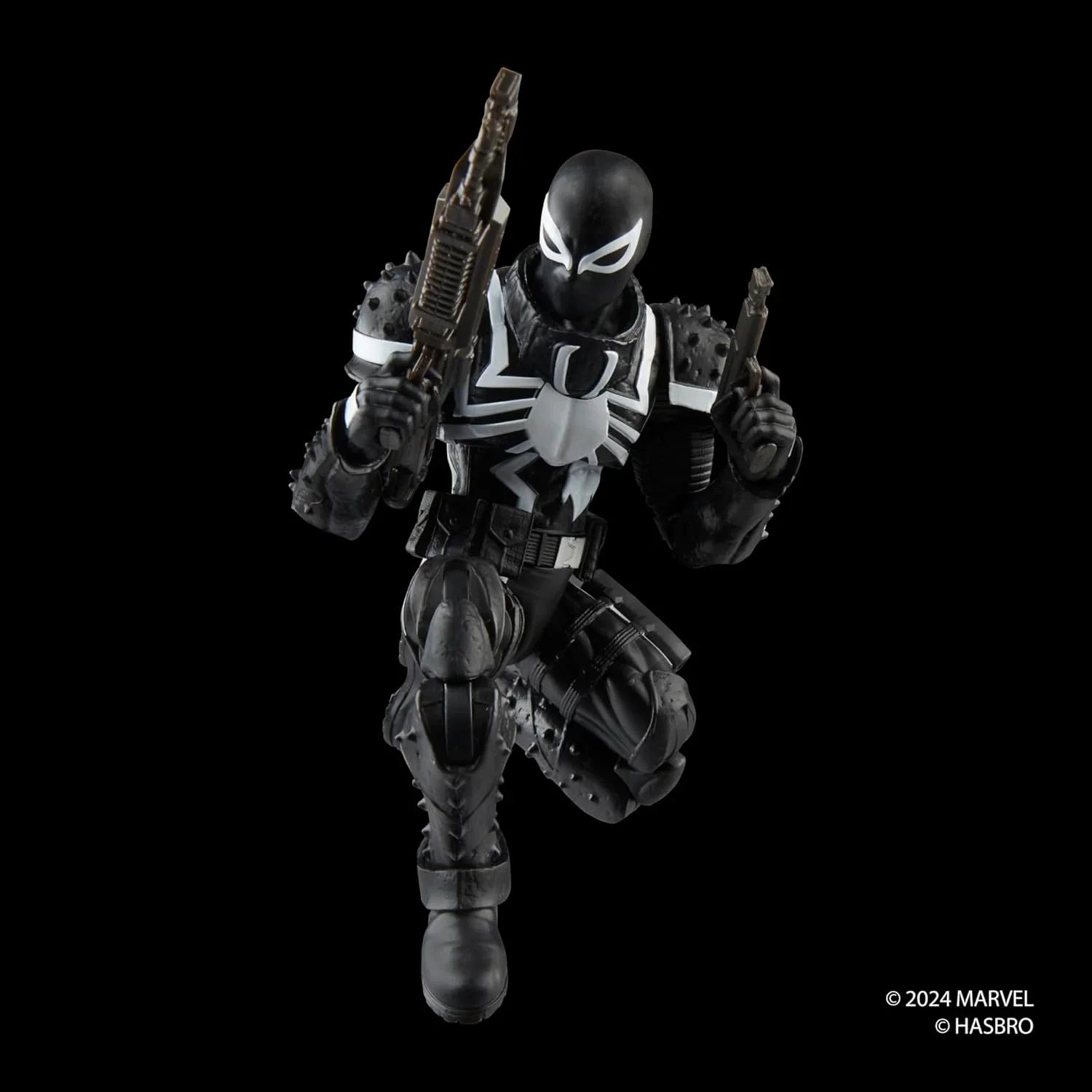 アクションフィギュア エージェント・ヴェノム フラッシュ・トンプソン マーベルレジェンドシリーズ ハスブロ製 シンビオート力操る 米軍兵士 英雄的戦士 複数関節可動 6インチ規格 レトロコレクション銃アクセサリ付属 並行輸入品