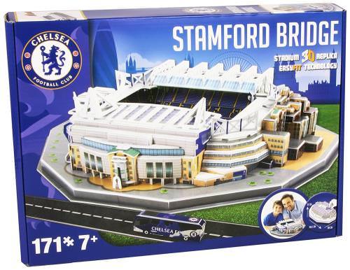 スポーツグッズ チェルシー スタンフォードブリッジ 3Dパズル チェルシーFC 公式ライセンス 全171ピース 高品質印刷カード 使用 組み立て時間約1から2時間 完成サイズ38.5×30×12cm 精密な建築再現 忍耐力と集中力を養う 並行輸入品