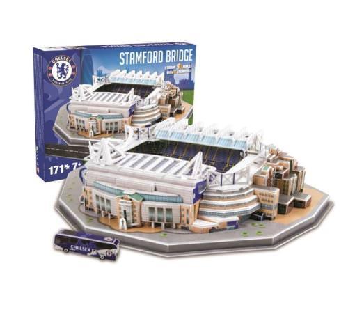 スポーツグッズ チェルシー スタンフォードブリッジ 3Dパズル チェルシーFC 公式ライセンス 全171ピース 高品質印刷カード 使用 組み立て時間約1から2時間 完成サイズ38.5×30×12cm 精密な建築再現 忍耐力と集中力を養う 並行輸入品