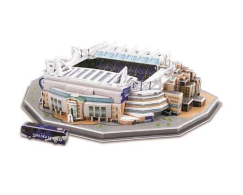 スポーツグッズ チェルシー スタンフォードブリッジ 3Dパズル チェルシーFC 公式ライセンス 全171ピース 高品質印刷カード 使用 組み立て時間約1から2時間 完成サイズ38.5×30×12cm 精密な建築再現 忍耐力と集中力を養う 並行輸入品