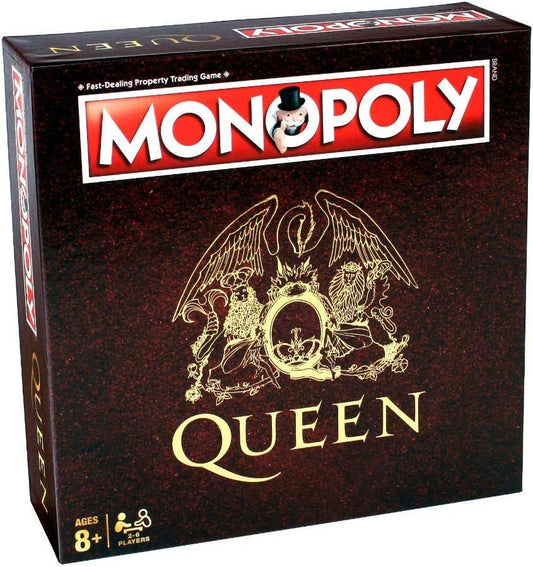 ボードゲーム Queen Monopoly Queen 世界的ロックバンドテーマ 歴史的会場プロパティ ステージングブロック建設 フルクイーンプロダクションアップグレード 入場料請求ユニークトークン Briam 英語版 日本語説明書なし