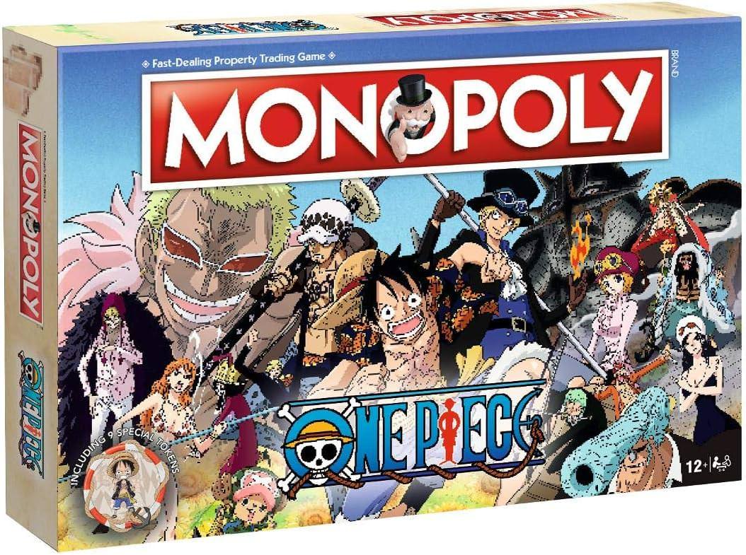 ボードゲーム One Piece Monopoly Board Game モノポリー ワンピース ドレスローザ舞台 不動産取引 チーム戦 戦略潜入作戦 麦わらの一味 キャラクター トークン コアラ 兵隊 チェストカード フラッグカード 12歳以上 家族 英語版 日本語説明書なし