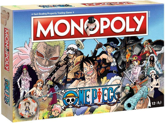 ボードゲーム One Piece Monopoly Board Game モノポリー ワンピース ドレスローザ舞台 不動産取引 チーム戦 戦略潜入作戦 麦わらの一味 キャラクター トークン コアラ 兵隊 チェストカード フラッグカード 12歳以上 家族 英語版 日本語説明書なし