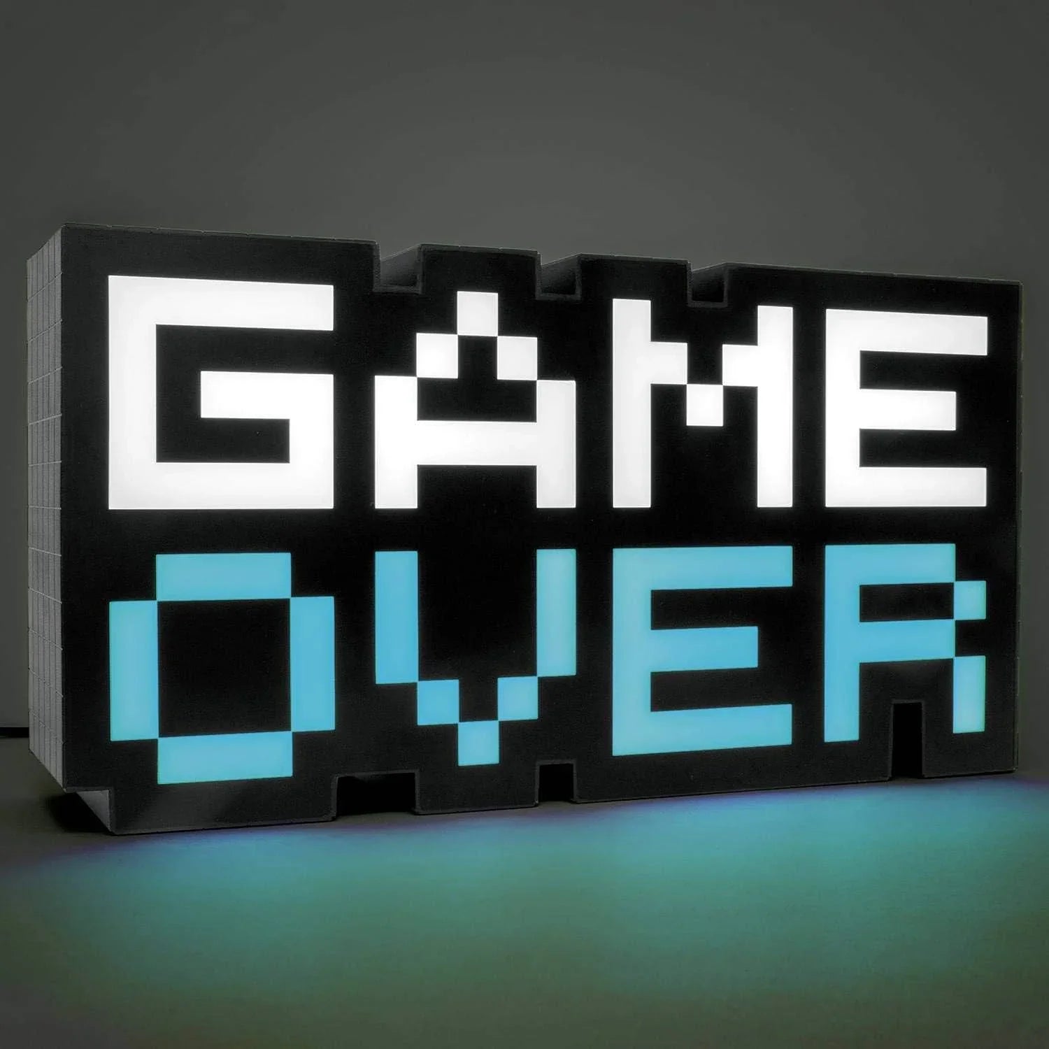 ゲームオーバーランプ レトロゲームインテリア照明 クラシックゲームコンソール再現 ゲーマー空間演出 7色LEDライト変化 モード切替標準フェーズリズム連動 動的光彩 ゲームカルチャーアート作品 ノスタルジックデザイン 並行輸入品