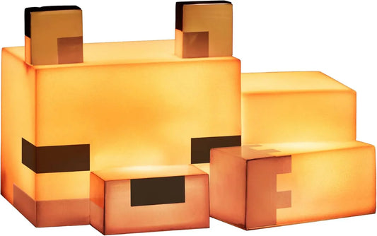 ナイトライト パラドーン マインクラフト フォックス ライト ソフトホワイト マインクラフト公式ライセンス商品 ゲーム内タイガバイオームのキツネモチーフ 幅約16cmコンパクトサイズ 柔らかな白色光で優しい明かり 並行輸入品