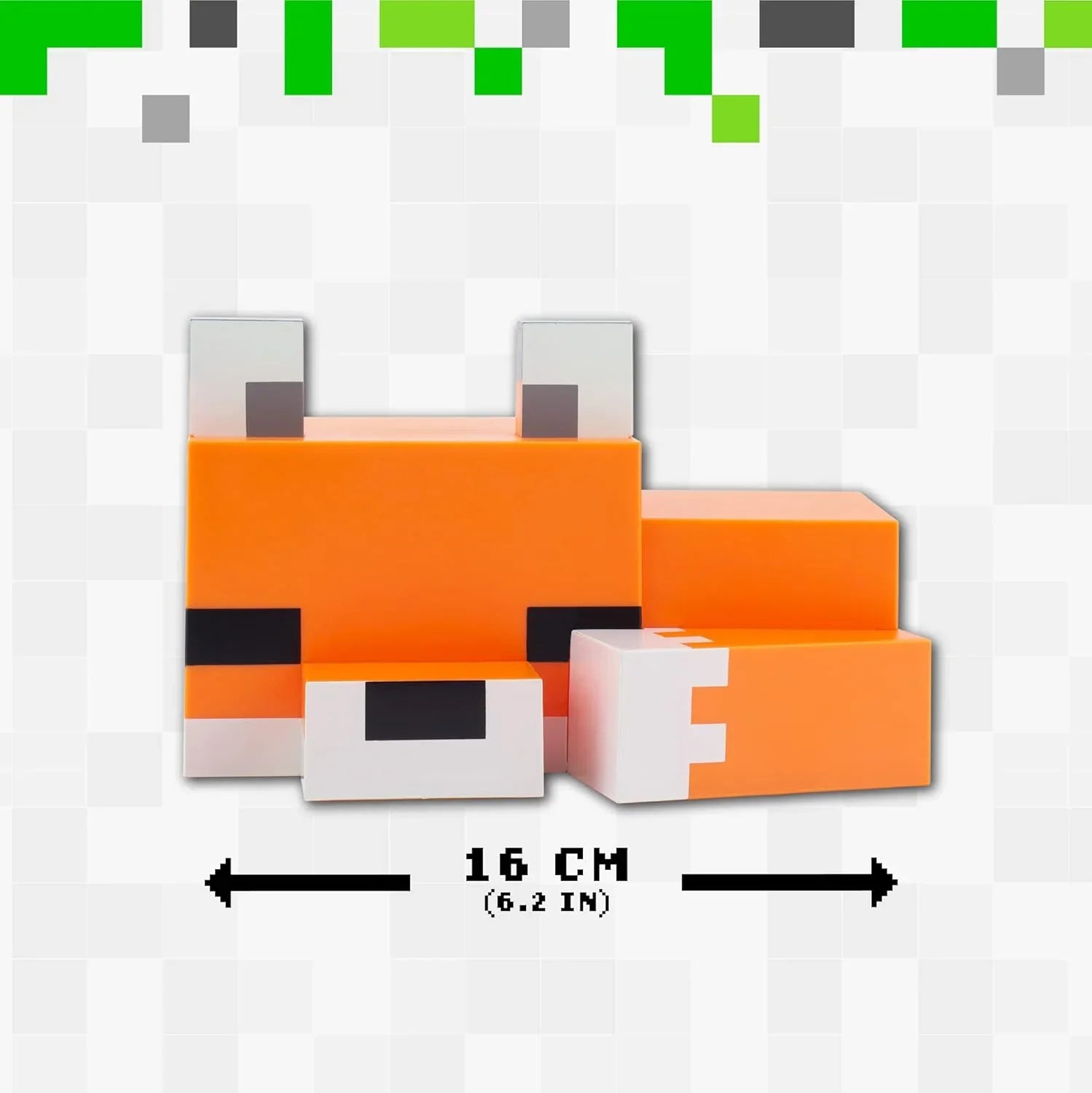 ナイトライト パラドーン マインクラフト フォックス ライト ソフトホワイト マインクラフト公式ライセンス商品 ゲーム内タイガバイオームのキツネモチーフ 幅約16cmコンパクトサイズ 柔らかな白色光で優しい明かり 並行輸入品