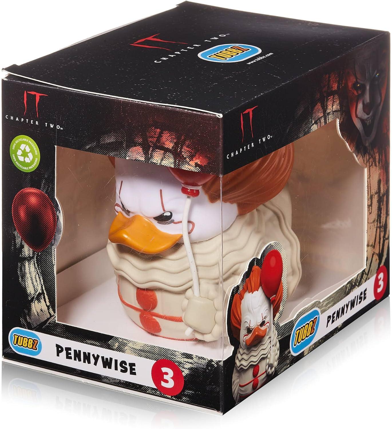 フィギュア Tubbz Horror It ペニーワイズ ボックスエディション Numskull Designs 高品質PVC素材製 赤い風船を持つ約9cmサイズの公式ライセンス商品 恐怖のピエロをアヒルスタイルで再現 恐怖と愛らしさの二面性を絶妙に表現 並行輸入品