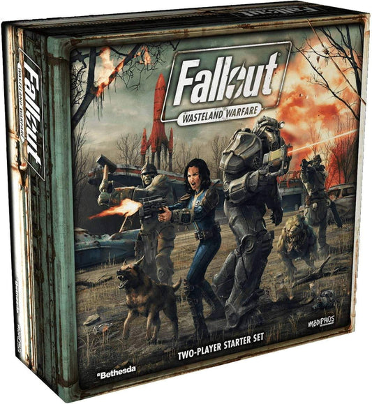 ミニチュアゲーム Fallout Wasteland Warfare Starter Set Fallout 世界観忠実再現 マルチパーツPVC製ミニチュア 組み立て済み ソロ協力プレイ対応 多彩な勢力クルー構築 防衛資源開発 リーダーパーク特殊能力活用 英語版 日本語説明書なし