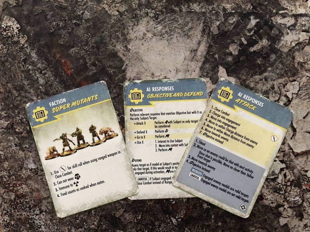 ミニチュアゲーム Fallout Wasteland Warfare Starter Set Fallout 世界観忠実再現 マルチパーツPVC製ミニチュア 組み立て済み ソロ協力プレイ対応 多彩な勢力クルー構築 防衛資源開発 リーダーパーク特殊能力活用 英語版 日本語説明書なし
