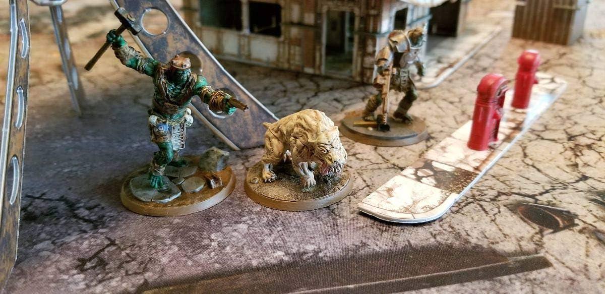 ミニチュアゲーム Fallout Wasteland Warfare Starter Set Fallout 世界観忠実再現 マルチパーツPVC製ミニチュア 組み立て済み ソロ協力プレイ対応 多彩な勢力クルー構築 防衛資源開発 リーダーパーク特殊能力活用 英語版 日本語説明書なし