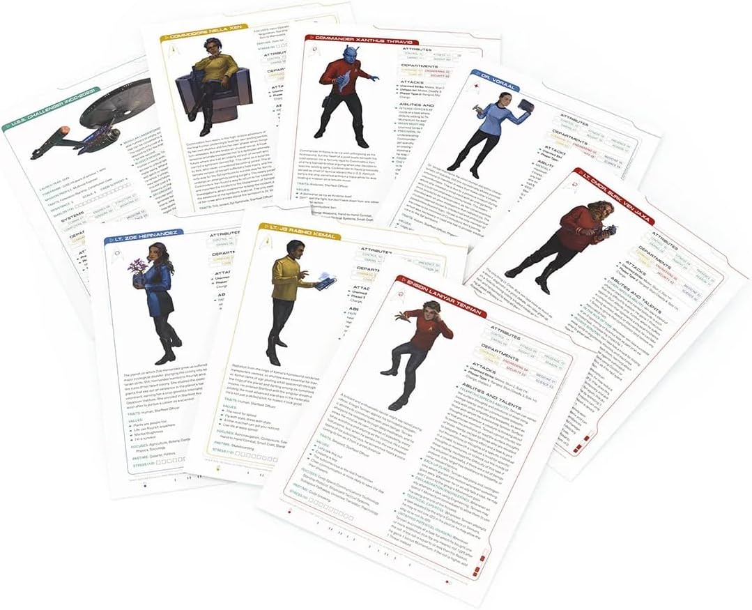 テーブルトークロールプレイングゲーム スタートレック アドベンチャーズ RPG スターターセット 第2版 宇宙艦隊士官 銀河系探検 シャクルトンエクスパンス ネクストジェネレーション ピカード 英語 14歳以上