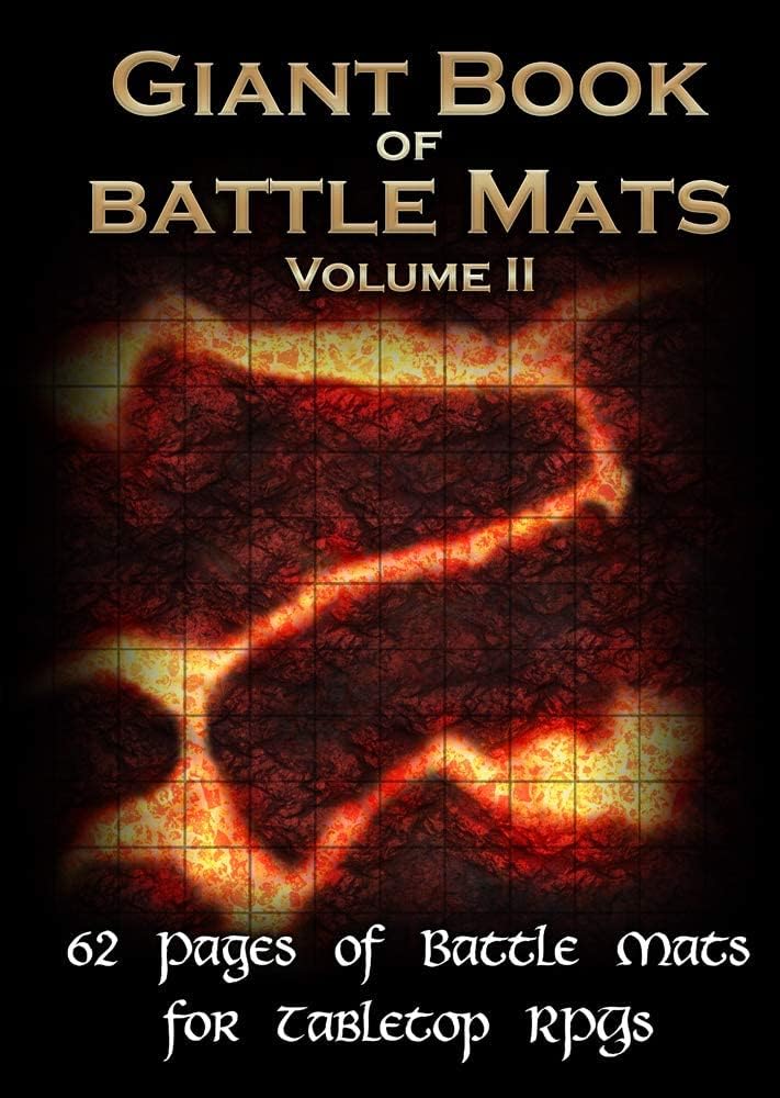 ボードゲーム Loke Battle Mats Giant Book of Battle Mats 第2弾 大判サイズ ラミネート加工 耐久性 水性ペン対応 再利用可能 精密デザイン 森林 ダンジョン 街並み 多様ロケーション シチュエーション 豊富ページ数 没入感 テーブルトップRPG