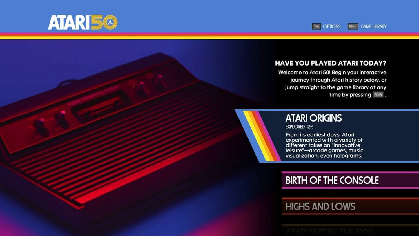ビデオゲームコレクション ATARI 50 ANNIVERSARY EDITION PS4 Digital Eclipse 100以上クラシックゲーム収録 インタラクティブドキュメンタリーAtari誕生1970年代から1990年代以降多彩なカテゴリー体験 並行輸入品