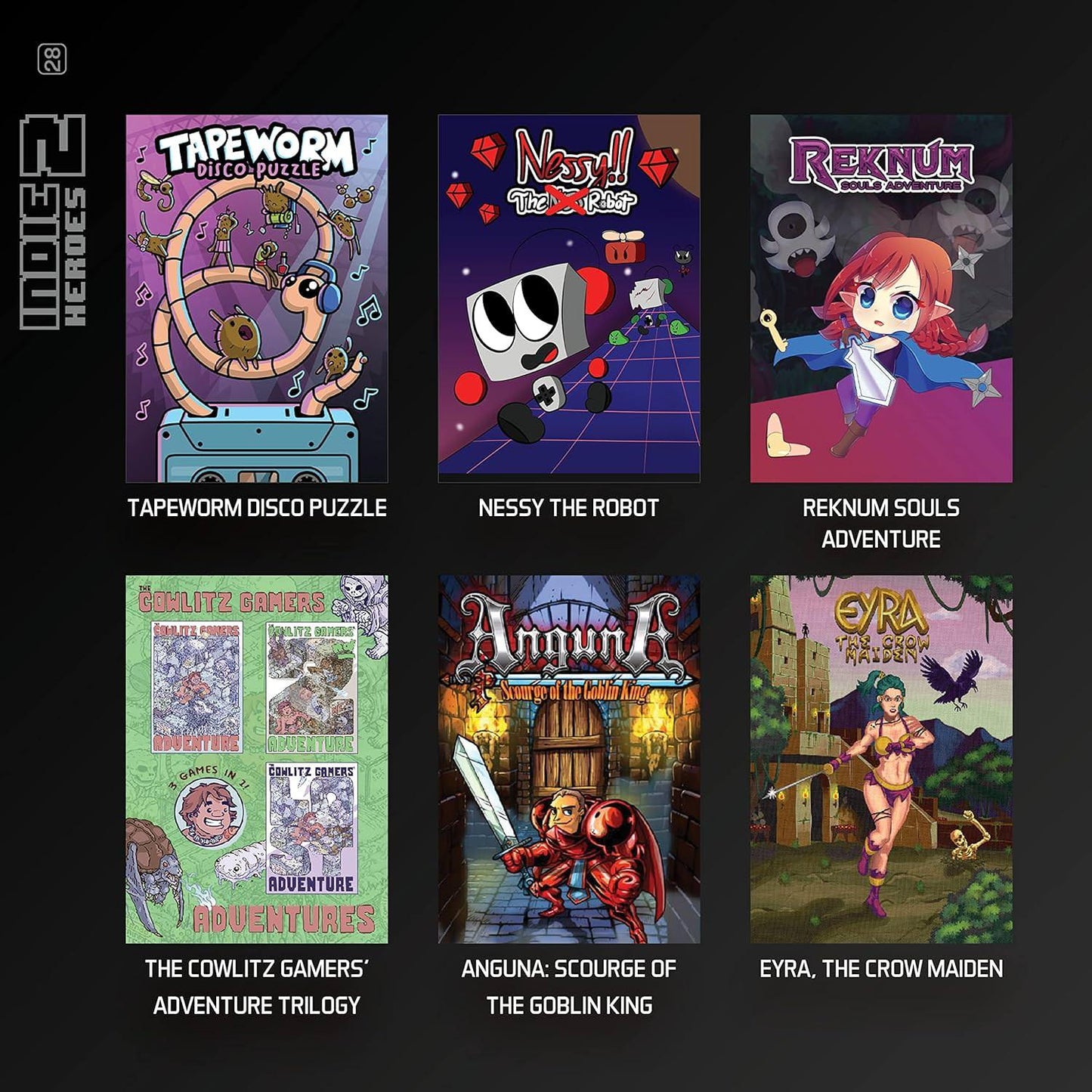 ゲームソフト Evercade Indie Heroes Collection 2 Evercade 16本のインディーゲーム収録 複数ジャンルパズルアクションRPGトリロジー作品収載 クラシック8ビット16ビットレトロゲーム風新旧融合独立系開発者作品集 並行輸入品