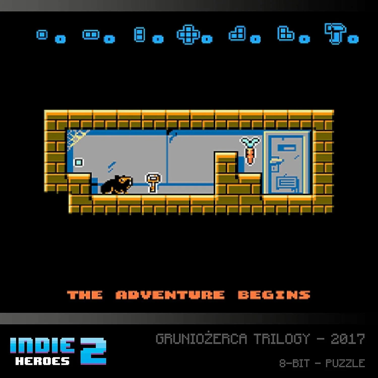ゲームソフト Evercade Indie Heroes Collection 2 Evercade 16本のインディーゲーム収録 複数ジャンルパズルアクションRPGトリロジー作品収載 クラシック8ビット16ビットレトロゲーム風新旧融合独立系開発者作品集 並行輸入品