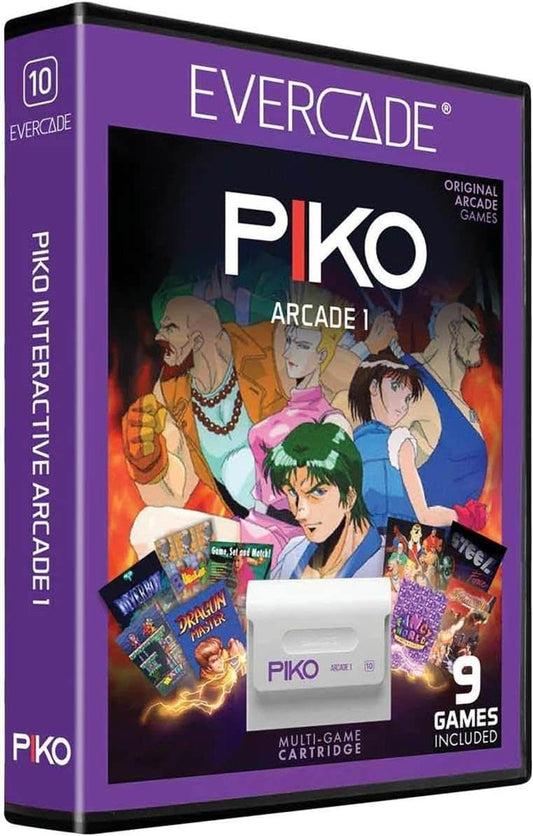 レトロゲーム エバーケード ピコアーケードコレクション1 エバーケード 90年代 アーケードゲーム 名作9作品 格闘 アクション プラットフォーマー スポーツ レアタイトル 2人プレイ対応 手のひらサイズ 懐かしのゲームセンター体験 並行輸入品