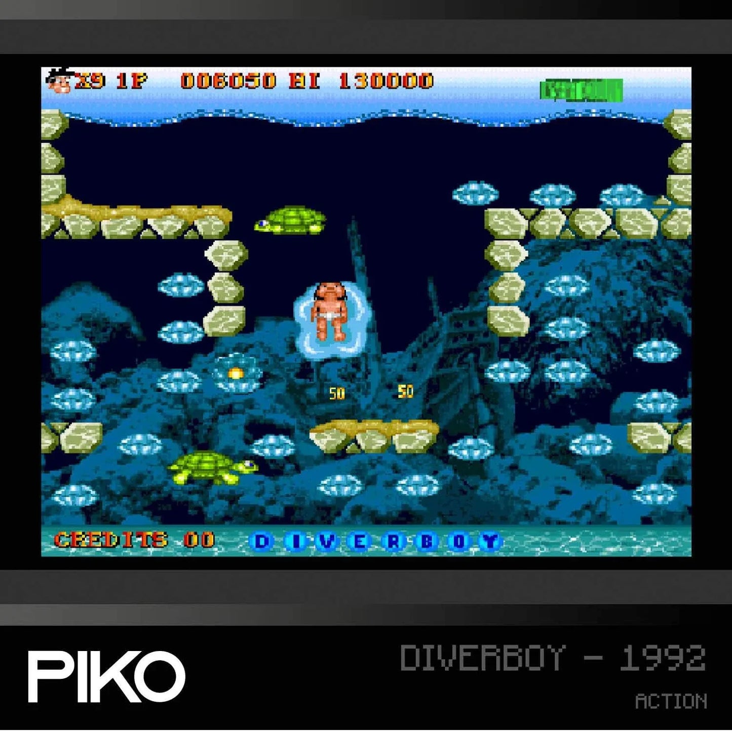 レトロゲーム エバーケード ピコアーケードコレクション1 エバーケード 90年代 アーケードゲーム 名作9作品 格闘 アクション プラットフォーマー スポーツ レアタイトル 2人プレイ対応 手のひらサイズ 懐かしのゲームセンター体験 並行輸入品