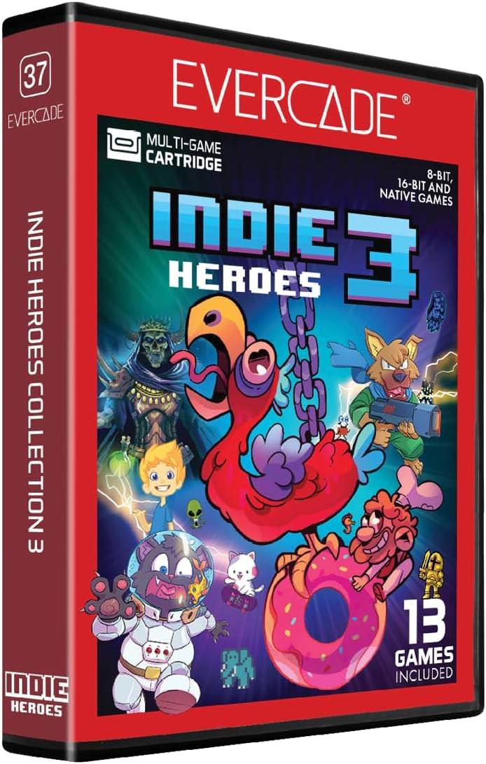 レトロゲーム エバーケード インディーヒーローズコレクション3 Blaze Evercade 並行輸入品 懐かしの名作ゲーム 8ビット 16ビット アクション パズル シューティング 多彩なゲームラインナップ テレビ接続対応 携帯モード - Trade Center