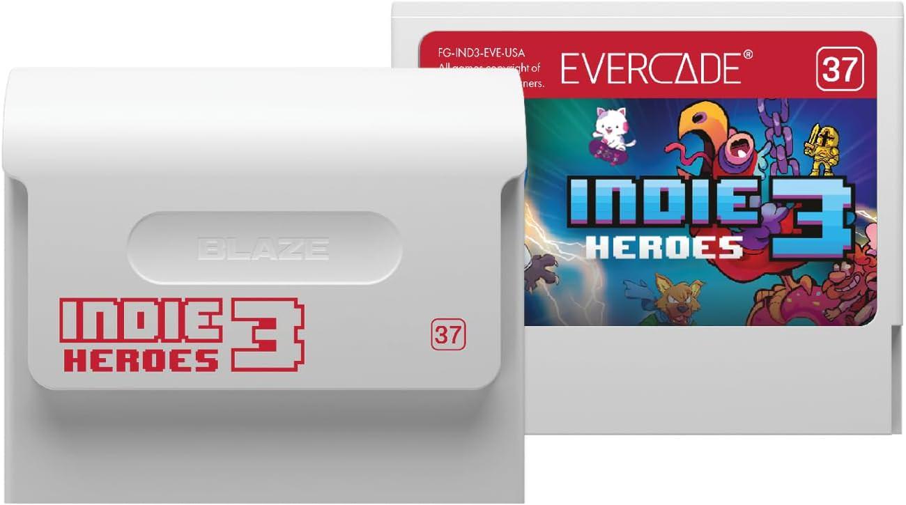 レトロゲーム エバーケード インディーヒーローズコレクション3 Blaze Evercade 並行輸入品 懐かしの名作ゲーム 8ビット 16ビット アクション パズル シューティング 多彩なゲームラインナップ テレビ接続対応 携帯モード - Trade Center