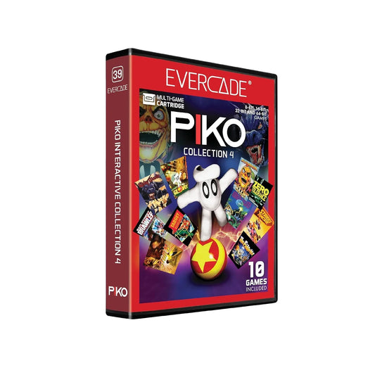 Evercadeカートリッジ Piko Interactive Collection 4 Piko Interactive アクション FPS パズル プラットフォーマー 格闘レース協力プレイ対応16ビット8ビット32ビット64ビットクラシックゲーム収録 Glover Risky Woods Zero Tolerance