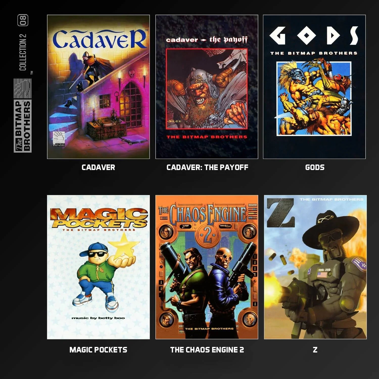 ゲーム コレクション Evercade Bitmap Brothers Collection 2 The Bitmap Brothers Amigaエミュレーション技術完全再現 名作六本収録 90年代イギリスゲーム黄金期珠玉の作品群 現代環境最適化 セーブロード機能搭載 並行輸入品
