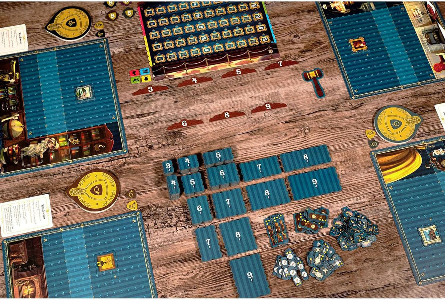 ボードゲーム Art Society アートソサエティ Mighty Boards社 戦略的 オークション タイル配置 19世紀後半 ヨーロッパ 芸術愛好家 邸宅 絵画 装飾品 収集 名声 アートコレクション 2人から4人 30分から60分 14歳以上