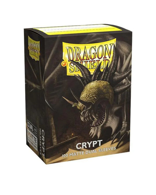 トレーディングカードスリーブ マットデュアル スリーブ スタンダードサイズ クリプト Dragon Shield 内側滑らか 外側マット加工 高透明度 耐久性抜群 酸性フリー 反射防止 100枚入り カード保護 プレイ快適性向上 戦略性強化 並行輸入品