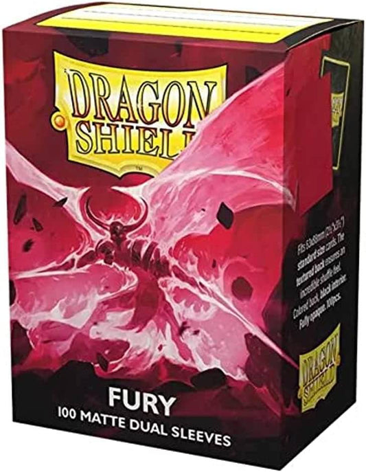 トレーディングカードスリーブ ドラゴンシールド デュアル マット スタンダード スリーブ フューリー ブランド 炎のような赤色デュアルマット加工で耐久性とシャッフルの快適さを実現 カード保護に優れ幅広いカードゲーム対応 並行輸入品
