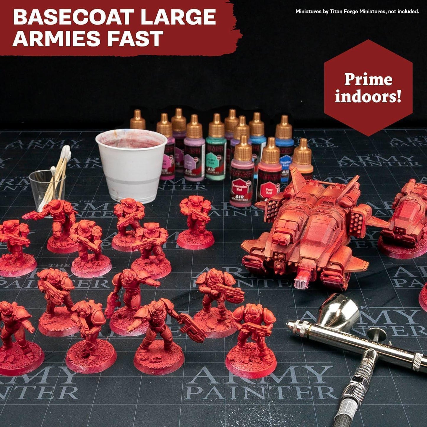 ミニチュア塗料 ウォーペインツ エア スターターセット The Army Painter エアブラシ塗料 12色 エアプライマー付 ボードゲーム エアスターターセット ミニチュアペイント 並行輸入品