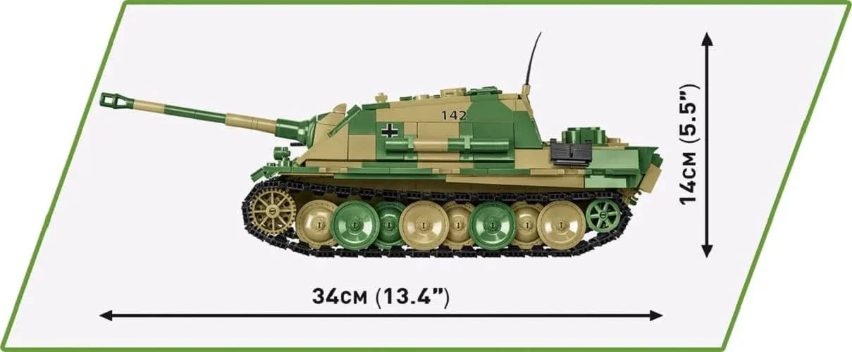 ブロックモデル COBI ヒストリカルコレクション 第二次世界大戦 Sd.Kfz.173 ヤークトパンター戦車2574 ドイツ軍 1:28スケール 950ピース 大型モデル 精密再現 高耐久プリント ギミック搭載 移動可能砲塔 転がるキャタピラ 並行輸入品