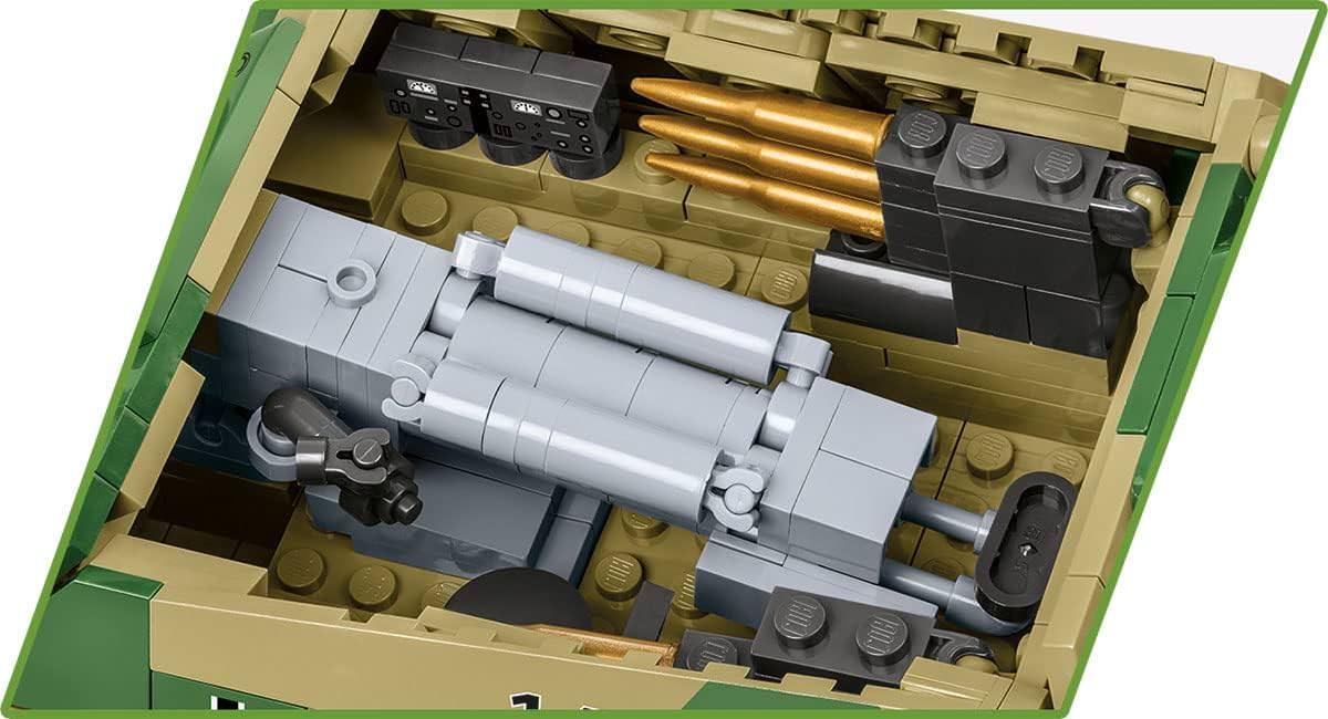 ブロックモデル COBI ヒストリカルコレクション 第二次世界大戦 Sd.Kfz.173 ヤークトパンター戦車2574 ドイツ軍 1:28スケール 950ピース 大型モデル 精密再現 高耐久プリント ギミック搭載 移動可能砲塔 転がるキャタピラ 並行輸入品