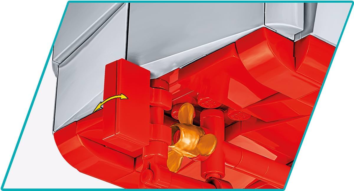 レゴブロック COBI LCVP ヒギンズボート COBI ブロック ブロックモデル 歴史的 上陸用舟艇 35スケール 全長36cm 可動前部ランプ 昇降機構 機関銃可動式 舵 エンジンハッチ 高品質印刷 スタンド付属 ミリタリー