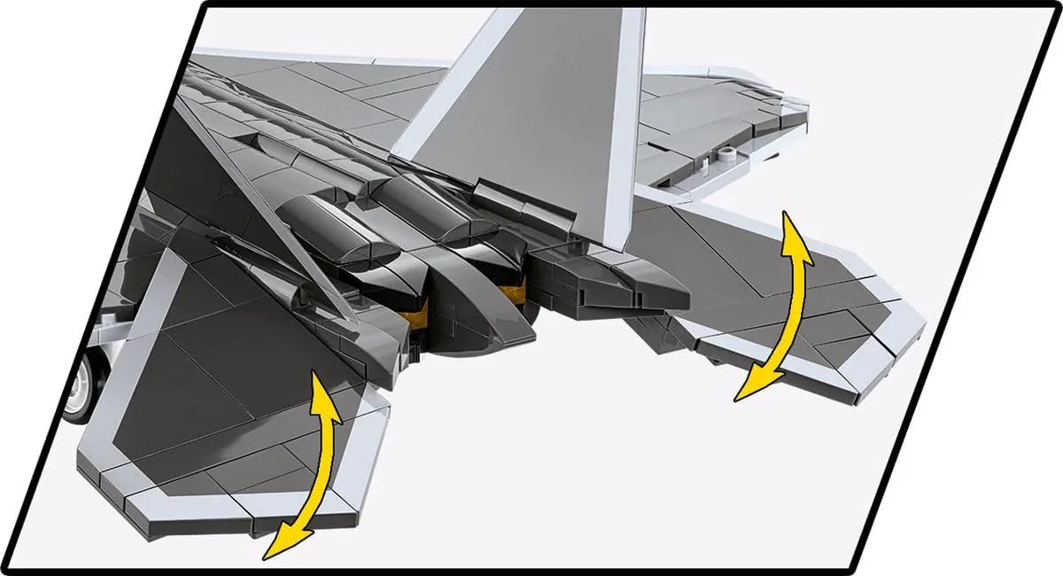 プラモデル Lockheed F-22 Raptor Cobi 世界最高峰 ステルス戦闘機 ブロックモデル 1 48スケール 695ピース 開閉式爆弾倉 コックピット搭乗フィギュア 飛行状態展示対応 専用ディスプレイスタンド付き 高品質ABS樹脂 高精細再現 並行輸入品
