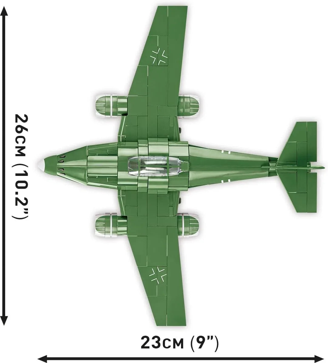 ブロックモデル Messerschmitt Me 262 戦闘機 COBI Historical Collection 第二次世界大戦 世界初 ジェット戦闘機 1 48スケール 高品質 プリント仕様 ステッカー不使用 欧州製 安全基準適合 スイープバック翼 双発ジェットエンジン 並行輸入品