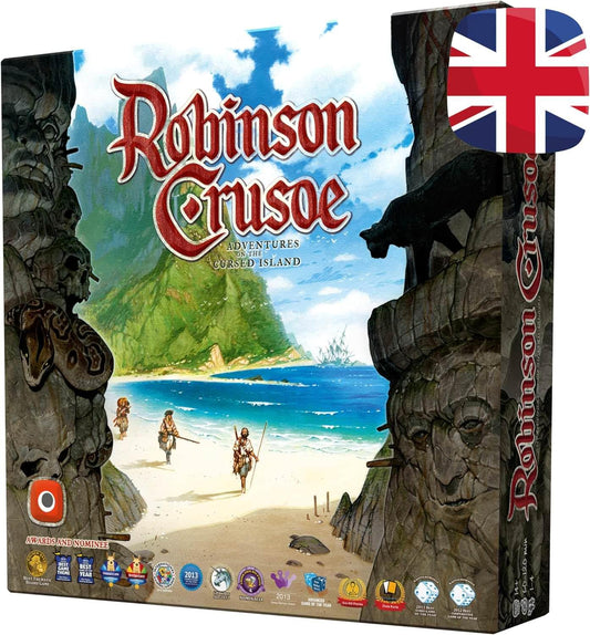 ボードゲーム ロビンソン・クルーソー 呪われた島の冒険 コマンドスリル 協力型サバイバルゲーム ロビンソン・クルーソー 豊富なカード コンポーネント 戦略的資源管理 イベント満載 高い再現性 四人キャラクター 