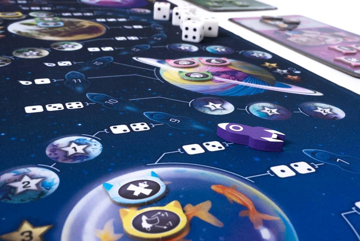 ボードゲーム MLEM Space Agency Space Agency 猫たちの宇宙探検 ファミリー向け 笑いと戦略の融合 高品質ロールアッププレイマット 宇宙船長猫のレース ユーモア満載のスペースアドベンチャー Reiner Knizia設計 英語版 日本語説明書なし