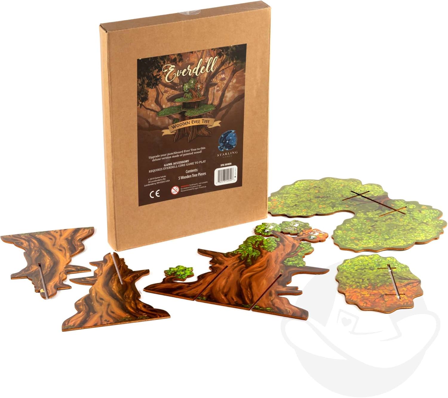 ボードゲーム Everdell エバーデール 木製 エバーツリー アクセサリー アップグレードコンポーネント 組み立て式 立体的 存在感 美しい フォルム 自然 質感 重厚感 安定感 耐久性 機能性 デザイン性 本格的 体感 森 世界 没入感