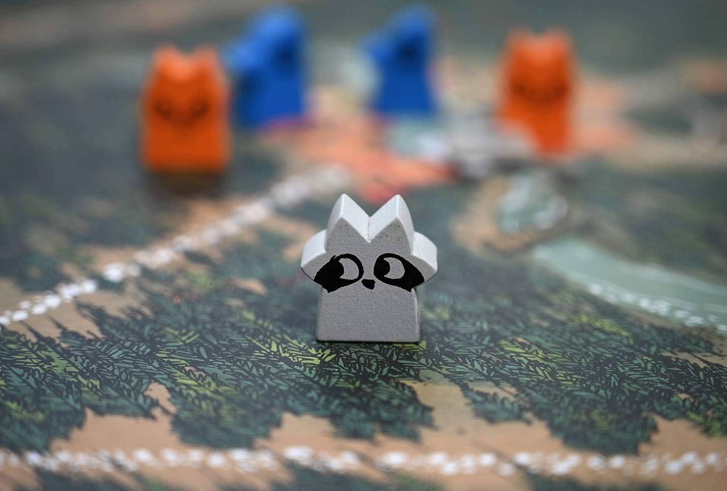 ボードゲーム Root: A Game of Woodland Might and Right ルート：森の覇権をめぐる冒険と戦争 非対称デザイン 2-4人用 60-90分 14歳以上 猫侯爵 鷲族王朝 ウッドランド同盟 放浪者 勝利条件 戦略ゲーム ストーリー性 勢力ボード 英語版 日本語説明書なし