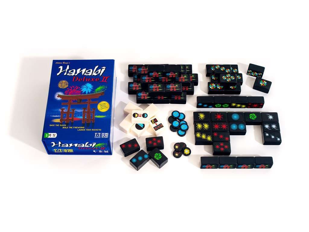 Hanabi Deluxe II [A heart-warming cooperative experience] A luxurious board game for adults where you can immerse yourself in beautiful tiles 